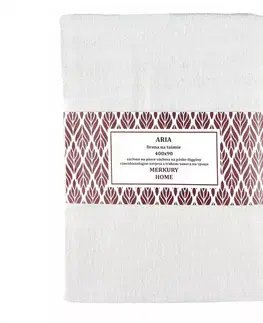 Záclony do obývačky Záclona na páske  ARIA polyester biela 400x90 Merkury Home