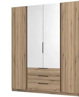 Šatníkové skrine Skriňa Kaja EV/EV 2F 2 Zrkadlo 3S