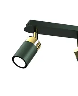 Svietidlá BRILAGI - Bodové svietidlo POKER 2xGU10/25W/230V zelená 5902693723479