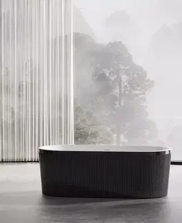 Voľne stojace vane Voľne stojaca vaňa Lux Black 170x80x58