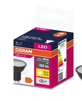 Žiarovky LED Žiarovka VALUE PAR16 GU10/4,5W/230V 2700K 36° čierna - Osram 4058075766334
