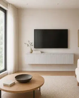 TV stolíky KONDELA Fabien tv stolík biela