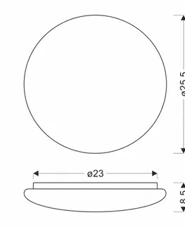 Stropná svetla BELINA LAMPA SUFITOWA PLAFON 25,5CM 18W LED 4000K KLOSZ BIAŁY