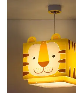 Svietidlá Dalber 64562 - Detský luster LITTLE TIGER 1xE27/60W/230V 64562M