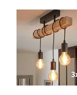 Svietidlá Eglo 55247 - LED Prisadený luster TOWNSHEND 3xE27/60W/230V 55247