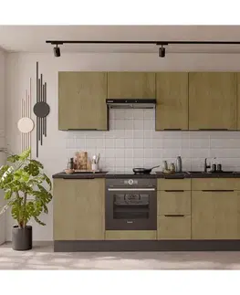 Modulový kuchynský nábytok Kuchynská linka Cremona ANT 260 cm bez kuchynskej dosky