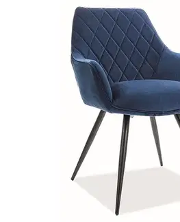 Stoličky Jedálenské kreslo LINEA VELVET Signal