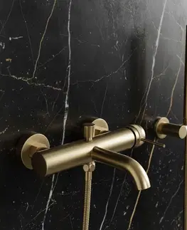 Kúpeľňové batérie REA - Vaňová batéria Lungo Grip Brush Gold REA-B6398