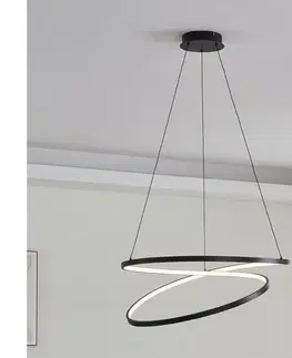 Svietidlá Eglo 901138 - LED Luster na lanku RUOTALE LED/42W/230V 3000K čierna 901138