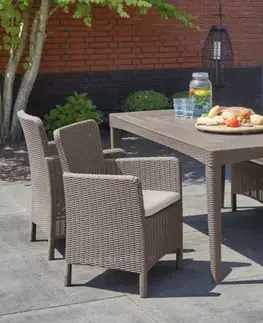Nábytok KETER Záhradné kreslo TRONTO DINING  | cappuccino