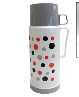 Termosky a termohrnčeky MAKRO - Termoska 1L bodkovaná