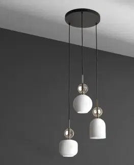 Lampy do obývačky Luster SOPHIA COGNAC WHITE 11592 PL3