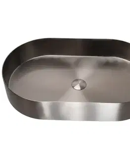 Umývadlá Umývadlo na dosku Iron Oval chróm