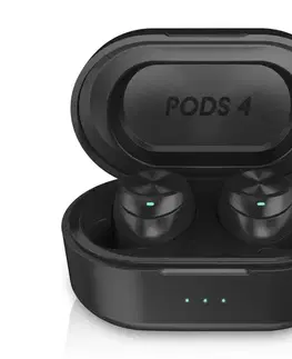 Predlžovacie káble Niceboy Pods 4 - Bezdrôtové slúchadlá 500 mAh + 2x 70 mAh IPX5 čierna hive-pods-4