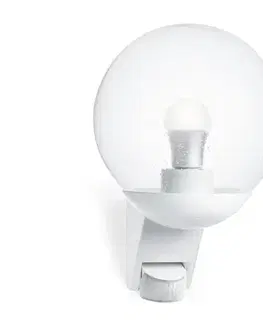 Záhradné lampy STEINEL 005917- Vonkajšie nástenné svietidlo so senzorom L585S 1xE27/60W biela IP44 005917
