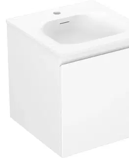 Kúpeľňový nábytok MEXEN/S - Orio kúpeľňová skrinka 45 cm s umývadlom Vela, 1 šuplík, biela mat 91A10-04547-1-BF01-W23M01