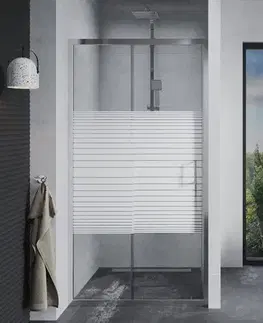 Sprchovacie kúty MEXEN - Apia posuvné sprchové dvere 105 cm dekor, chróm 845-105-000-01-20