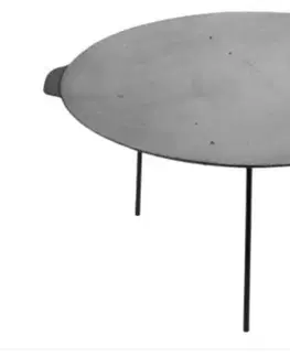 Grily Kinekus Platňa grilovacia liatinová okrúhla, priemer 45cm, s nožičkami