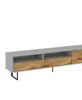 TV stolíky TV stolík Luga - Grey, Oak