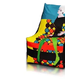 Sedacie vaky a kocky Sedací vak Solid Modern TiaHome - folklórny vzor