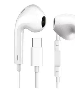 Predlžovacie káble  Slúchadlá s mikrofónom USB-C biela FISEMW10
