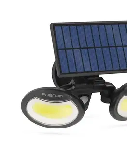 Záhradné lampy  LED Solárny reflektor so senzorom 2xLED/4W/5V IP65 55283
