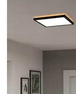 Svietidlá Eglo 901466-LED RGBW St. kúpeľ. svietidlo ROVITO-Z 13,4W/230V 29x29cm IP44 čierna 901466
