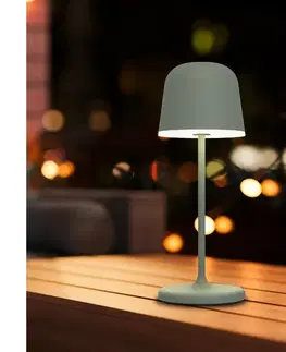 Lampy Eglo 901939 - LED stmievateľná vonkajšia nabíjacia stolová lampa MANNERA-S LED/1,8W/5V IP54 zelená 901939