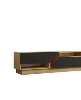 Konferenčné stolíky Televízny stolík Yapark Sapphire Oak and Anthracite