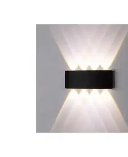 LED osvetlenie Top Light - LED Vonkajšie nástenné svietidlo RAY LED/8W/230V IP44 4000K čierna Ray C