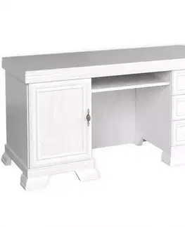 Moderné kancelárske stoly Písací stôl  Kora KB biely