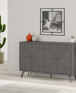 Komody Konzolový stolík Dune - Anthracite