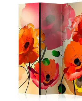 Paravány Paraván Velvet Poppies Dekorhome