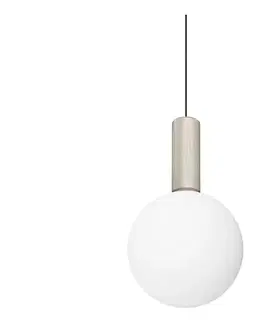 Svietidlá Ideal Lux - LED luster na lanku ODEON LED/8W/230V CRI 90 priemer 20 cm béžová/biela 349206