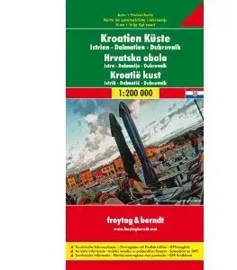 Do auta Chorvátske pobrežie 1:200 000 mapa AK7403 FB