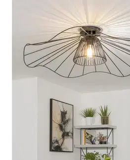 Svietidlá BRILAGI - LED prisadený luster CERIA WIRE, 1× E27 (40 W), 230 V, priemer 80 cm, čierna BG3988+EG300157+EG300162