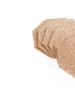 Prestierania MAKRO - Podložka korok osemhran 15cm, balenie 6ks
