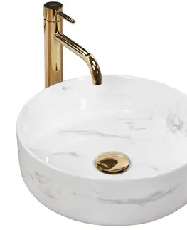 Umývadlá REA - Umývadlo na dosku Sami Nature Marble REA-U6606