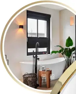 Kúpeľňové zrkadlá REA - Zrkadlo LED 90cm MMJ HOM-02504