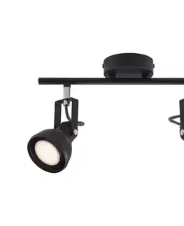 Svietidlá Nordlux - Bodové svietidlo ASLAK 2xGU10/35W/230V čierna 45730103