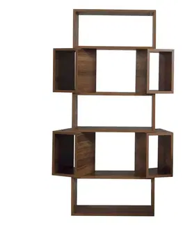 Knižnice Knižnica Box - Walnut
