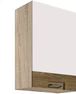 Kuchynské skrinky visiace Skrinka do kuchyne Favorit 32g Sonoma/White+Ribbeck