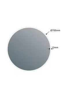 Kúpeľňové zrkadlá SAPHO - VISO guľaté zrkadlo s LED osvetlením, ø 70cm VS070