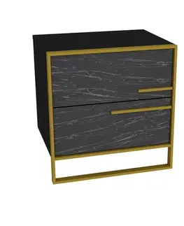 Nočné stolíky Nočný stolík Polka - Black