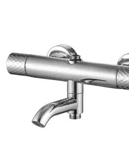 Sprchy a sprchové panely REA - Sprchová sada s termostatom LUNGO Diamond - Chrome REA-P5961