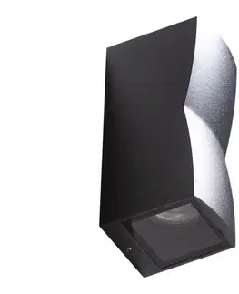 Svietidlá Azzardo  - Vonkajšie nástenné svietidlo REZIA 2xGU10/35W/230V IP54 