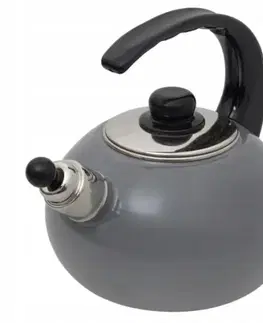 Čajníky Kinekus Čajník smaltovaný sivý, 2,2L