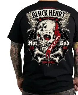 Pánske tričká Tričko BLACK HEART Crusty Demons čierna - M