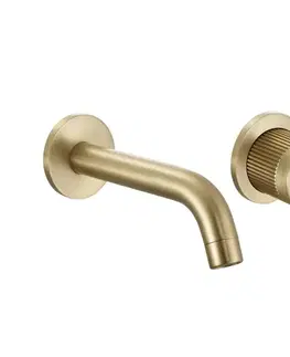 Kúpeľňové batérie REA - Podomietková batéria Argon Gold Brush + BOX REA-B7808