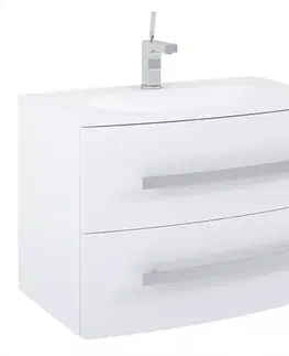 Skrinky pod umývadlo Kúpeľňová skrinka pod umývadlo Perla White 80 2S biela